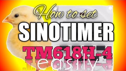 SINOTIMER one week cycle setting.