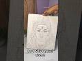 Lord Shiva pencil sketch on canvas #shorts #art #shiv