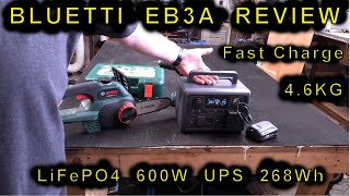 Bluetti EB3A Power generator Review - LiFePO4 Batteries, 600W Pure Sine Wave Inverter and UPS!!