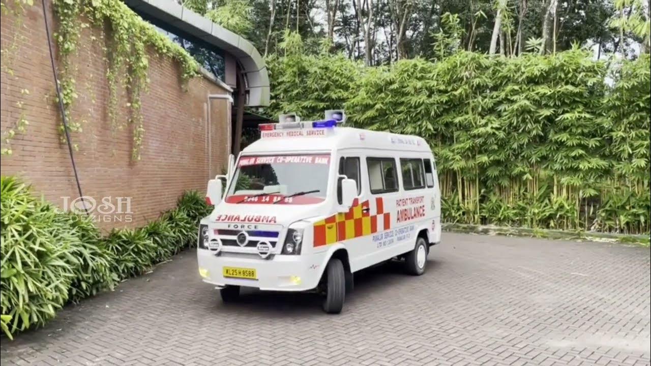 BS6 FORCE TRAVELLER ICU AMBULANCE MODIFICATION WORK FOR PUNALUR force-traveller-cng-17-seater-bs6-diesel-280000-on
