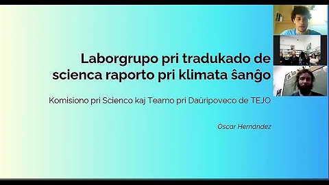 Laborgrupo pri tradukado de scienca raporto pri kl...