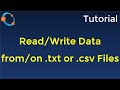 Read Data from text and csv Files using GNU Octave and Matlab
