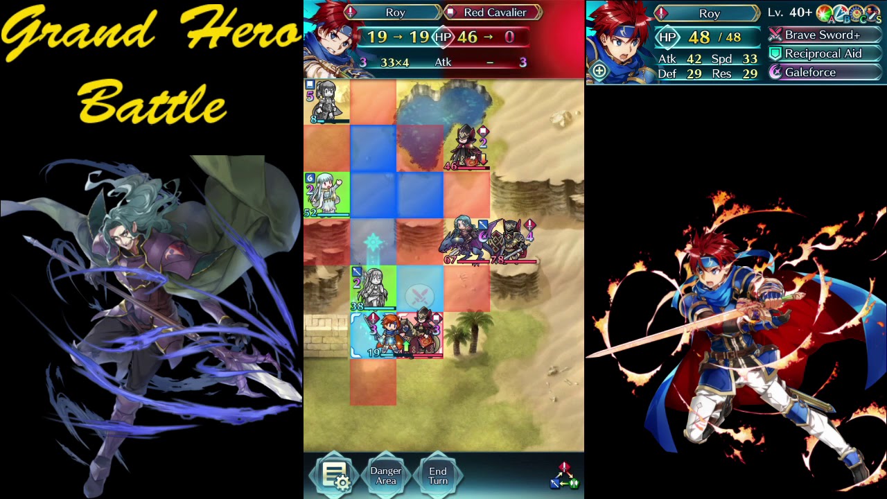 Fire Emblem Heroes: Roy vs Infernal Valter