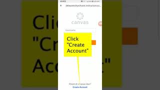 Create Canvas Parent Account using the Parent App