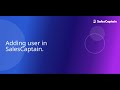 Adding user in SalesCaptain