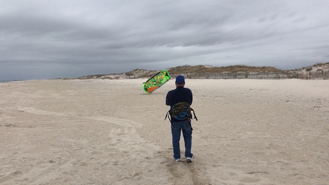 Kiteboarding on land. YouTube