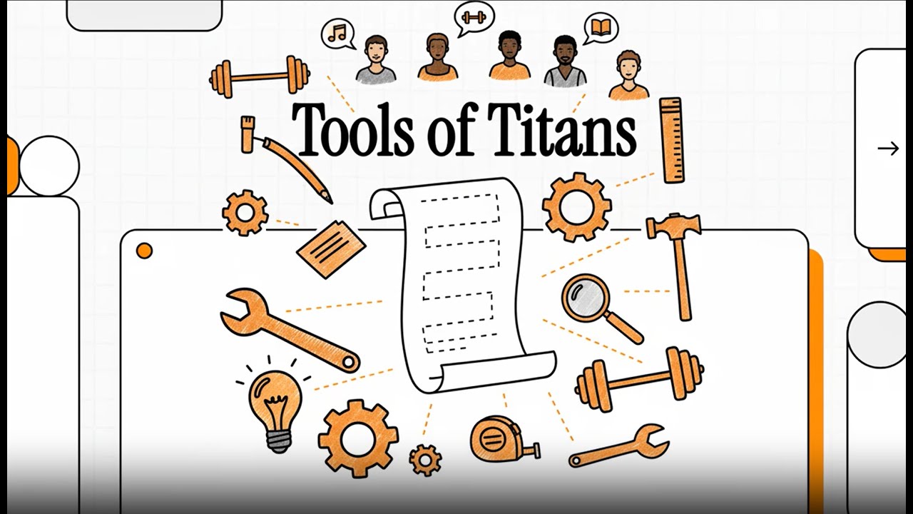 🔨 Tools of Titans: Habits and Beliefs of World-Class Performers - YouTube