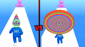 Layer Man 3D - ASMR Gameplay iOS, Android ( Level Up Big Head Man Run )