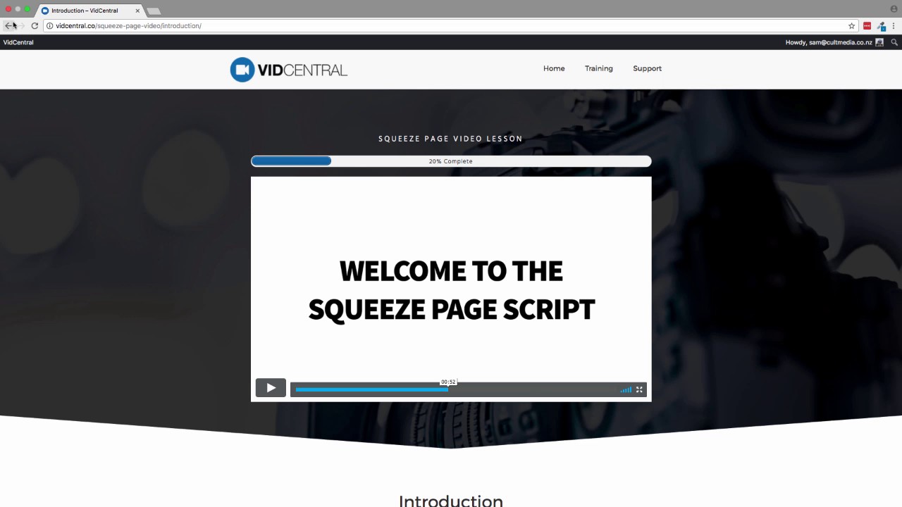 SamR VidCentral Demo + Walktrhough