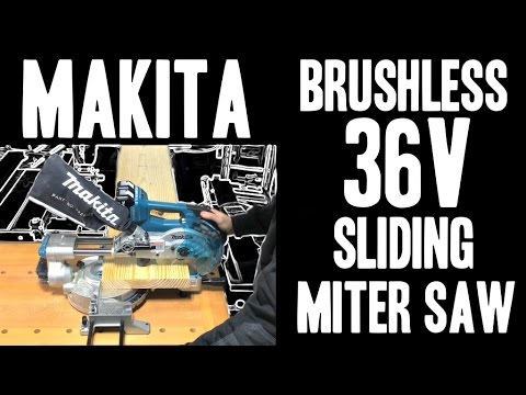  Makita XSL07Z - Sierra ingletadora compuesta deslizante de  doble bisel de 18 V x2 LXT de iones de litio (36 V) sin escobillas de 12  pulgadas con láser, solo herramienta 