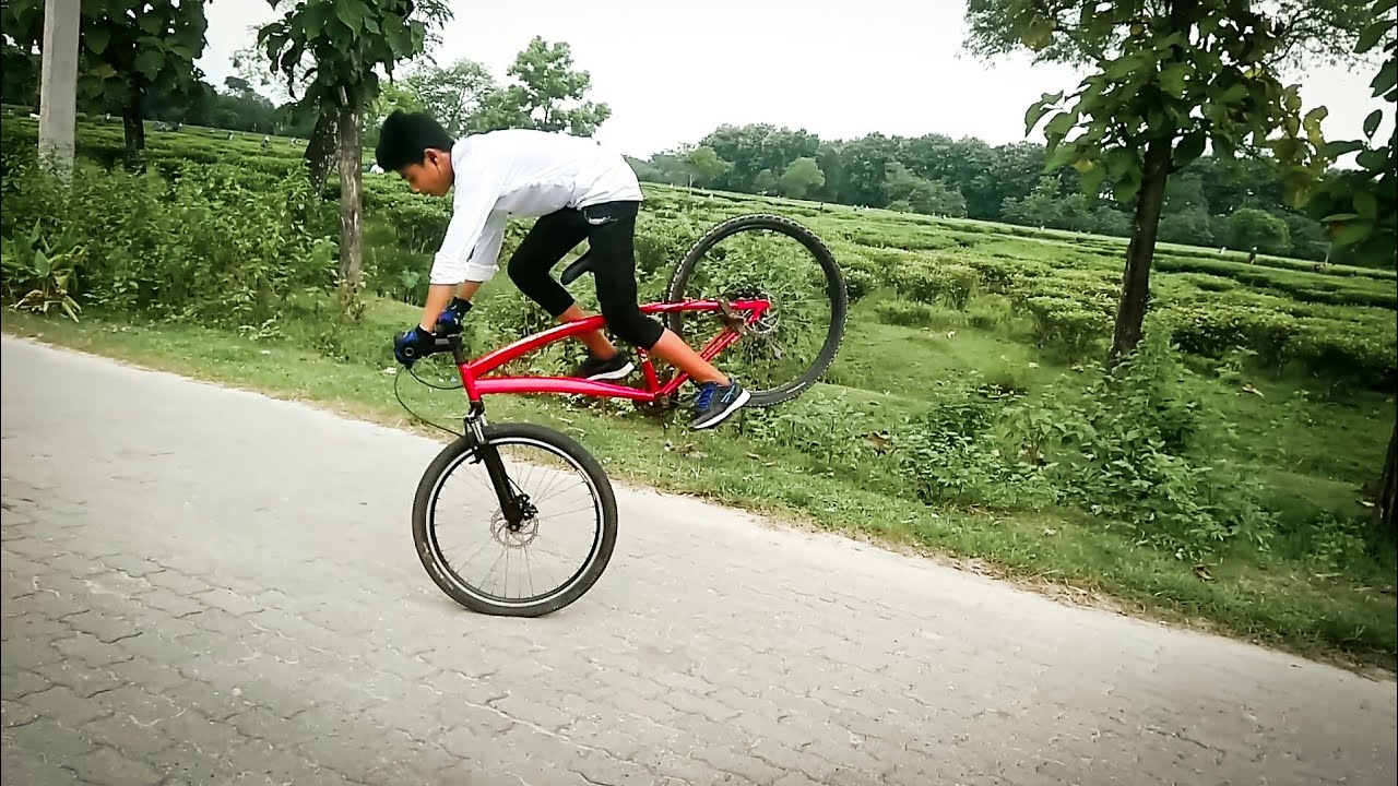 Cycle stunt Assam || MTB gang - YouTube