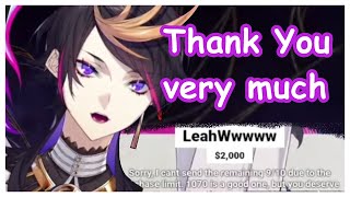 Shus Cute Reaction To A Beegggg Donation shu Yaminonijisanji En