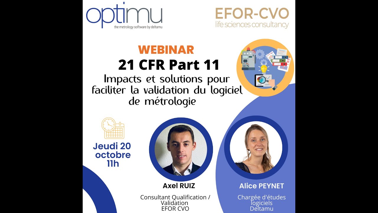 Webinar Optimu#4 : FDA 21 CFR Part 11 - YouTube