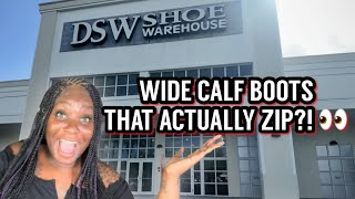 DSW Wide Calf Boots Try On 👢 | Fall 2025 Boots Haul & In Store Walkthrough screenshot 5