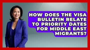 How Does the Visa Bulletin Relate to Priority Dates for Middle East Migrants?