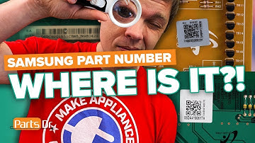 How to locate & read Samsung control board part numbers