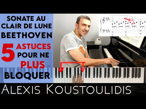 Sonate au clair de lune (BEETHOVEN) -  5 astuces pour ne PLUS bloquer