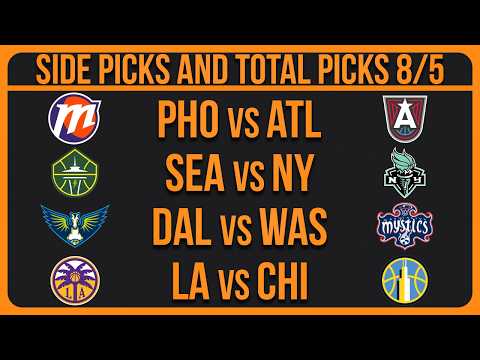 WNBA Picks Today Wednesday 8/5/26 | FREE WNBA Best Bets & Predictions
