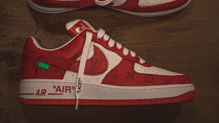 LOUIS VUITTON AIR FORCE 1 Red REVIEW (I Spent $350K!?)