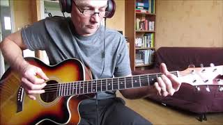 walk all over you(AC/DC) cover acoustic guitar + tutorial