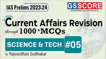 Current Affairs Revision Through MCQs|Science & Technology-5|Current Affairs UPSC2023-24|IAS PRE2023