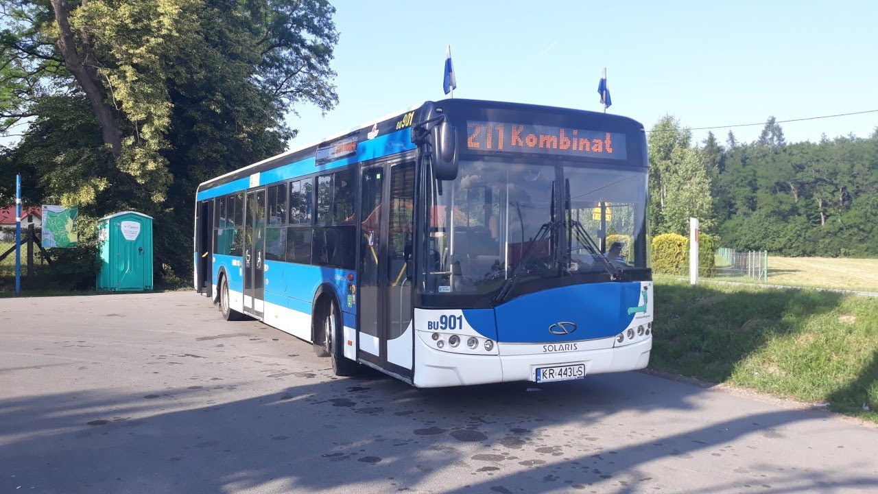Przejazd linią 211, Solaris Urbino 12 III #BU901 MPK Kraków, Kraków