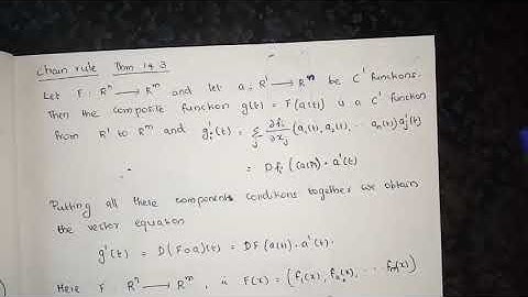 Chain rule 3 theorem 14.3