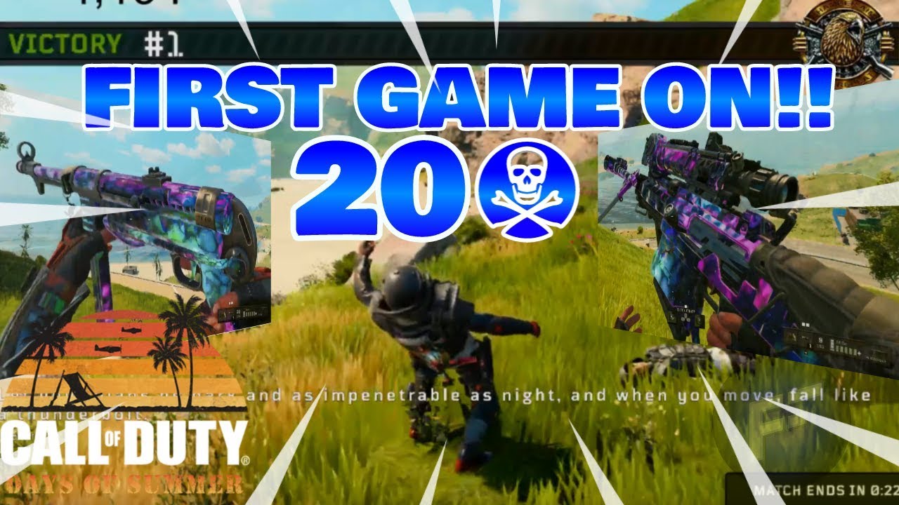 20 KILLS FIRST GAME ON! COD BLACKOUT SOLO VICTORY! - YouTube