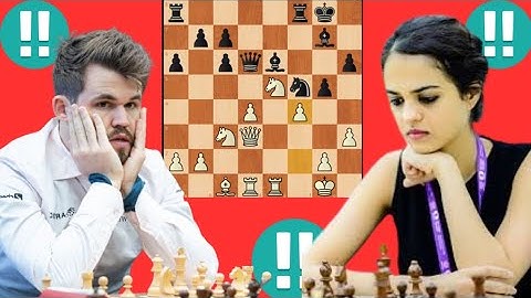 Super Hero Magnus carlsen vs Tania sachdev 12
