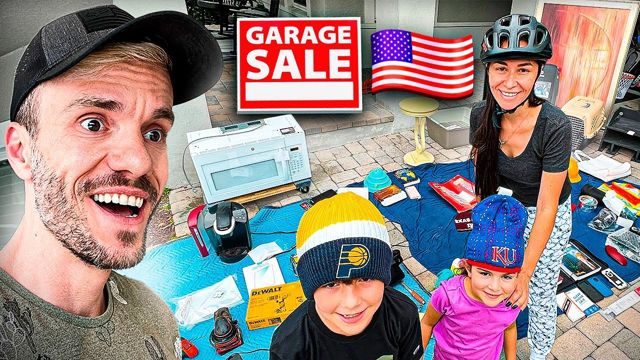 NOSSO PRIMEIRO GARAGE SALE EM ORLANDO - Família Brancoala nos EUA