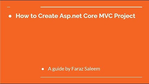 How to create asp net core 6.0 Project Visual studio 2022