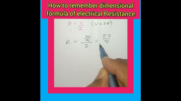 Trick-115) How to remember dimensional formula of Electrical Resistance |#shorts |physics tricks |