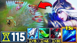 When Ashe has 115 Ability Haste, it looks like she's playing URF (W SPAM ASHE BUILD)