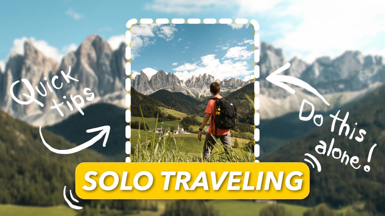 Solo traveling: how to take photos! - YouTube