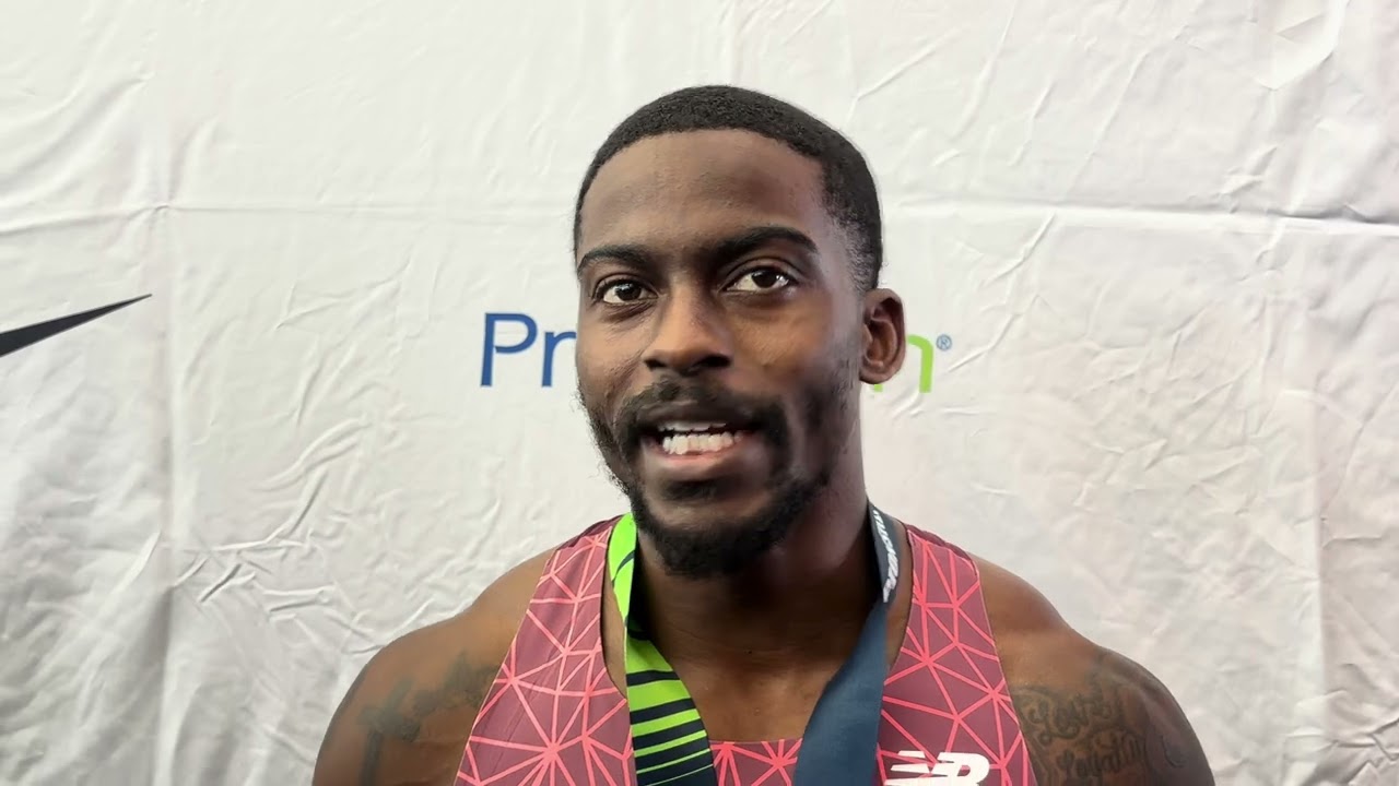 Trayvon Bromell Reacts to 60m 2nd Place Ahead of Noah Lyles at U.S. Indoor Championships, Runs 6.47