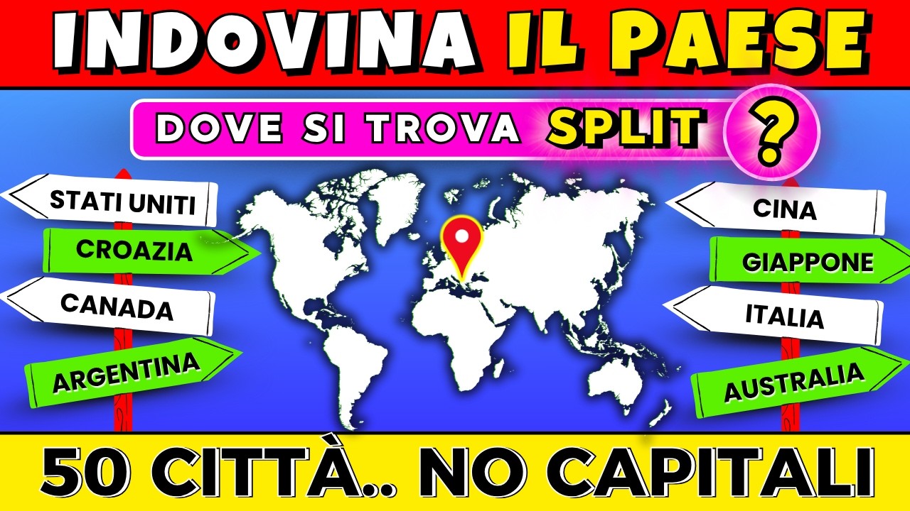 Indovina il Paese: 50 Città Famose… Sai Dove Si Trovano Davvero?