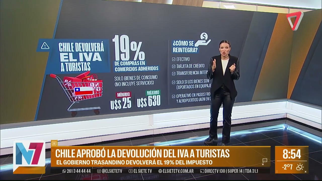 CHILE APROBÓ la DEVOLUCIÓN del IVA a TURISTAS que VAYAN a HACER COMPRAS