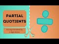 Partial Quotients Division Quiz
