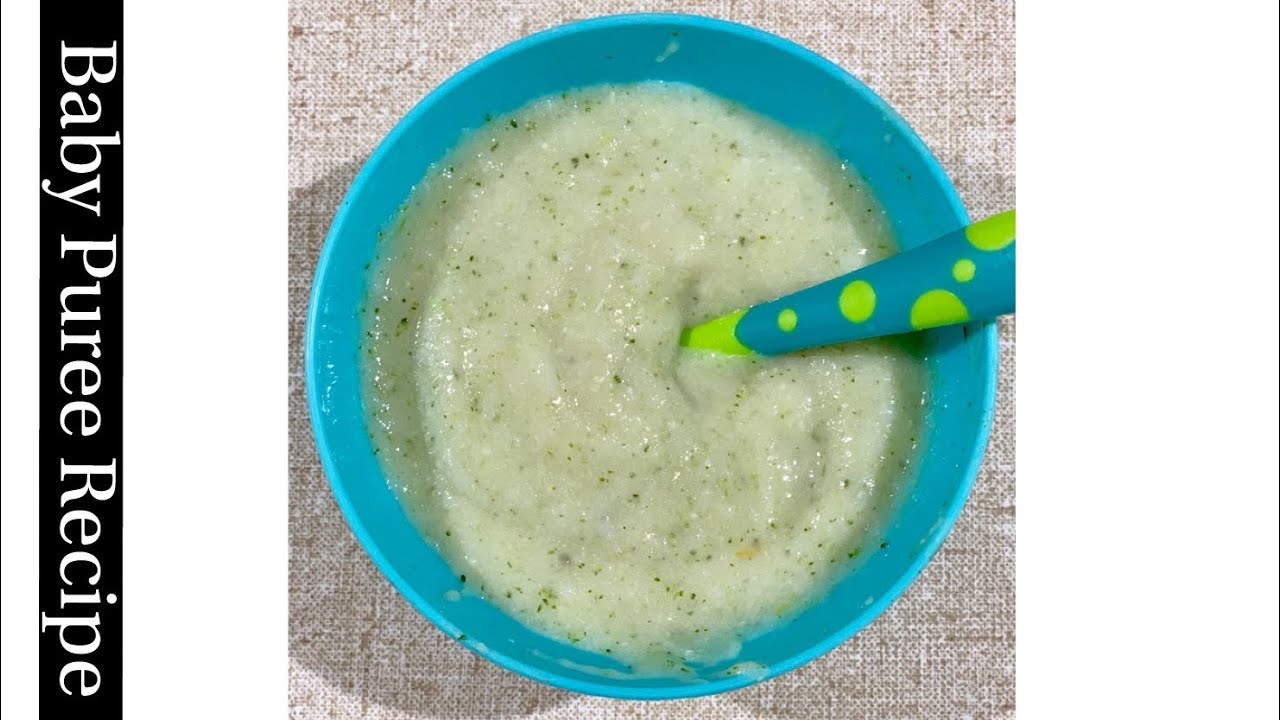 Puree Rice Baby Puree Recipe, 7+ months, Rice with broccoli , Potatoes and ...