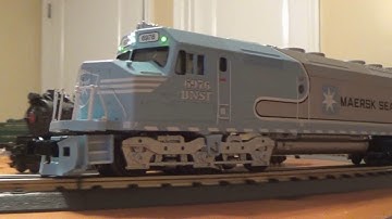 MTH Railking Scale Maersk Sealand FP45 With Protosound 3.0 Running Review
