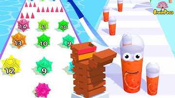 Satisfying Mobile Games - Marble Run, Juice Run, Slice It All - All Level Gameplay ios, android