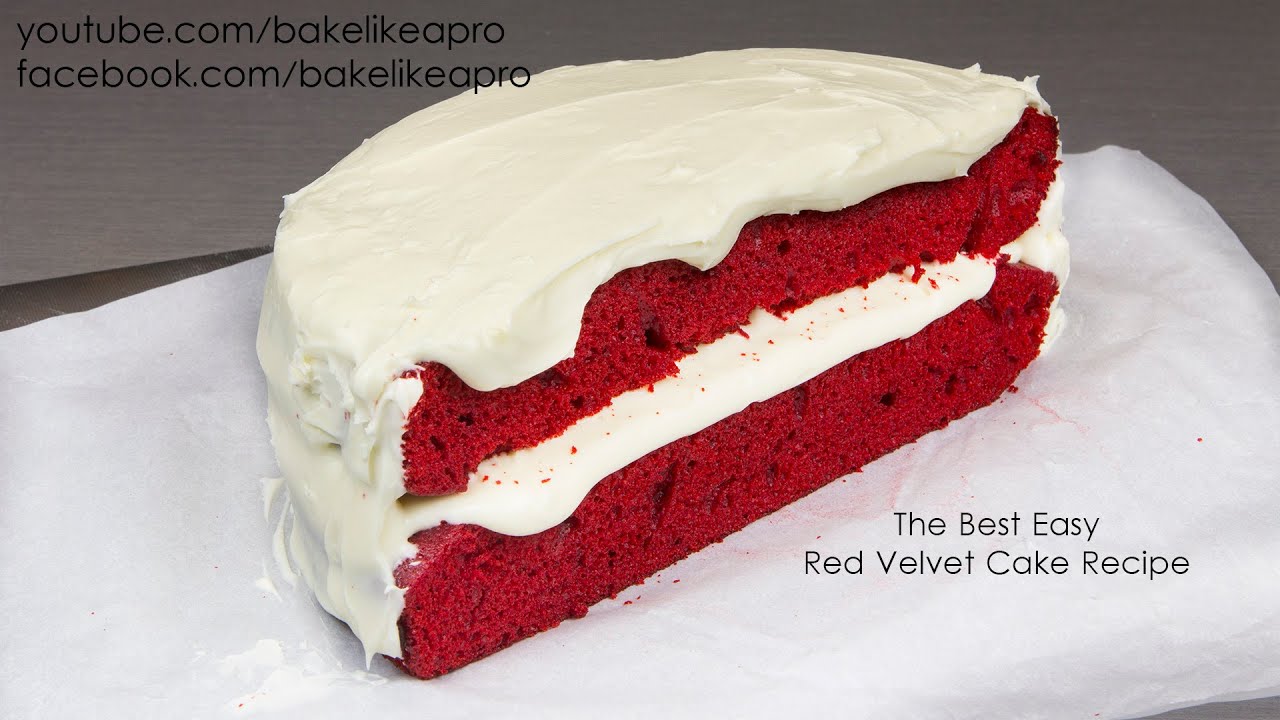 The Best Easy Red Velvet Cake Recipe - YouTube