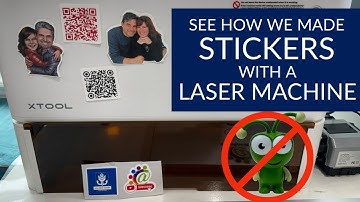 How to Make Stickers with a LASER ENGRAVING Machine
