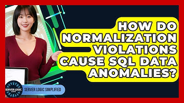 How Do Normalization Violations Cause SQL Data Anomalies? - Server Logic Simplified