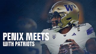 Michael Penix meets with Patriots; Is New England gearing up to trade the 3rd pick in the NFL Draft?