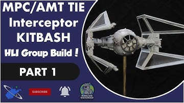 AMT - MPC - TIE Interceptor Kitbash - Part 1