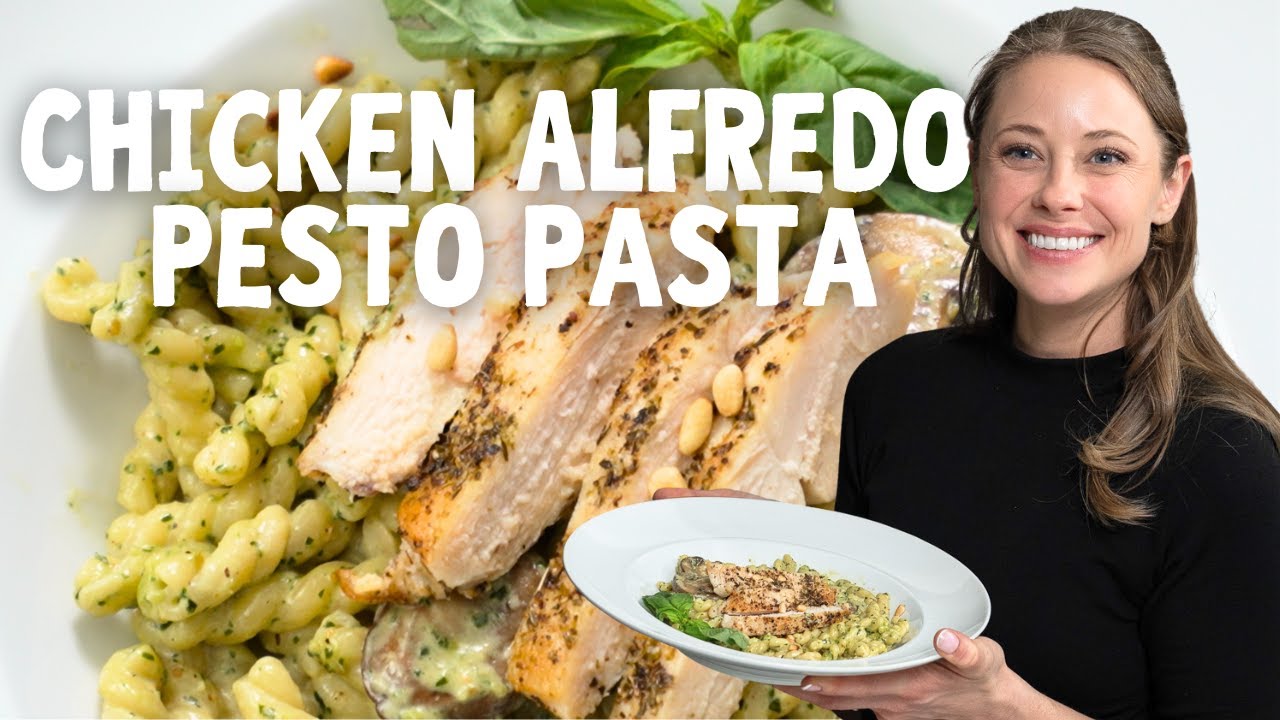 Паста с курицей Альфредо и песто + советы по приготовлению на сковороде из нержавеющей стали