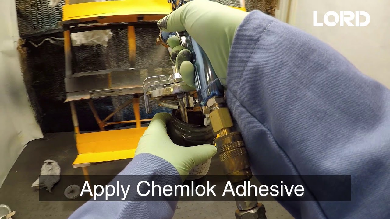 Spraying POV How to Apply Chemlok Adhesives YouTube
