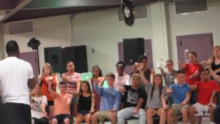Hypnoist hypnotize seniors at  high school graduation party