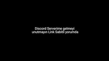 Discord Serverime Gelmeyi unutmayın